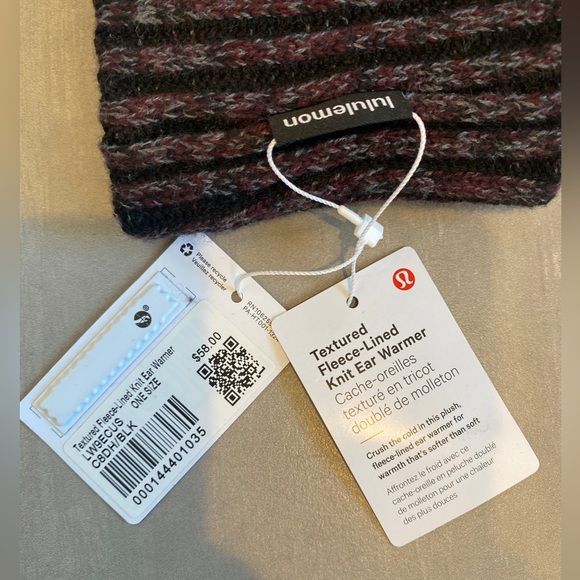 NWT lululemon athletica Textured Fleece Lined Glove and Headband Set-MSRP $116 - Picture 9 of 9